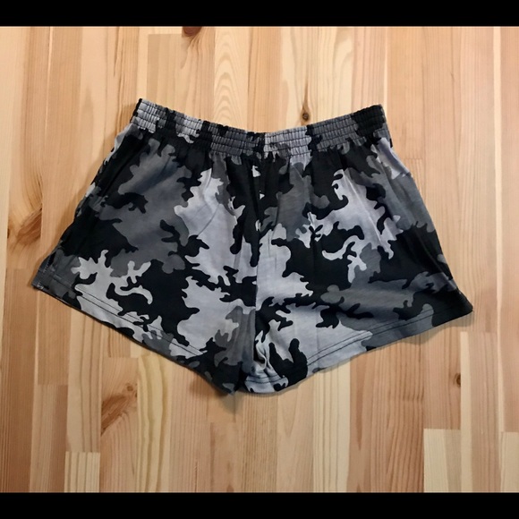 Junior Girls Camo Booty Shorts - Picture 1 of 4